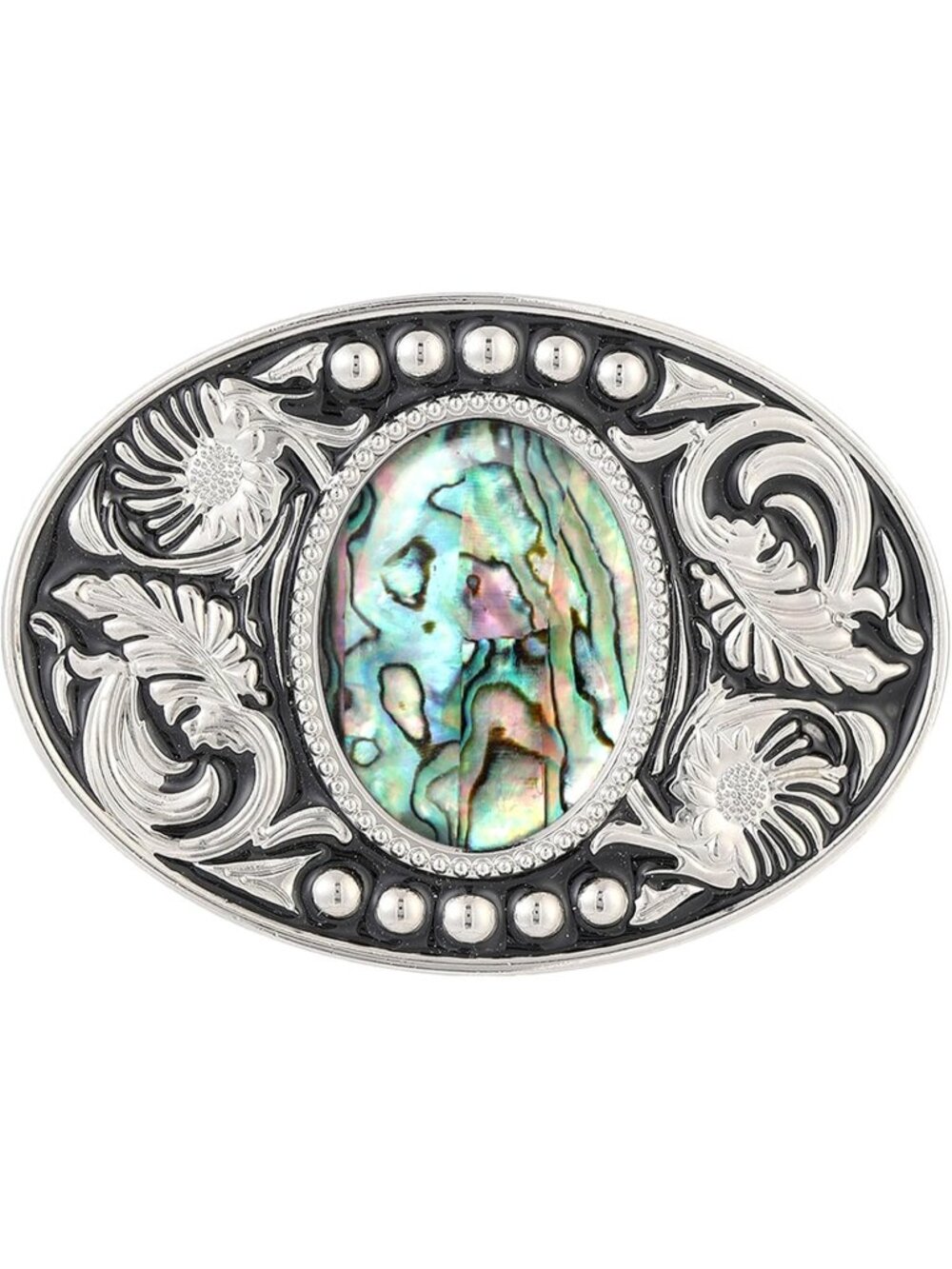 Unisex 3-shell Cowboy Native American Belt Buckle Western Chic Style
